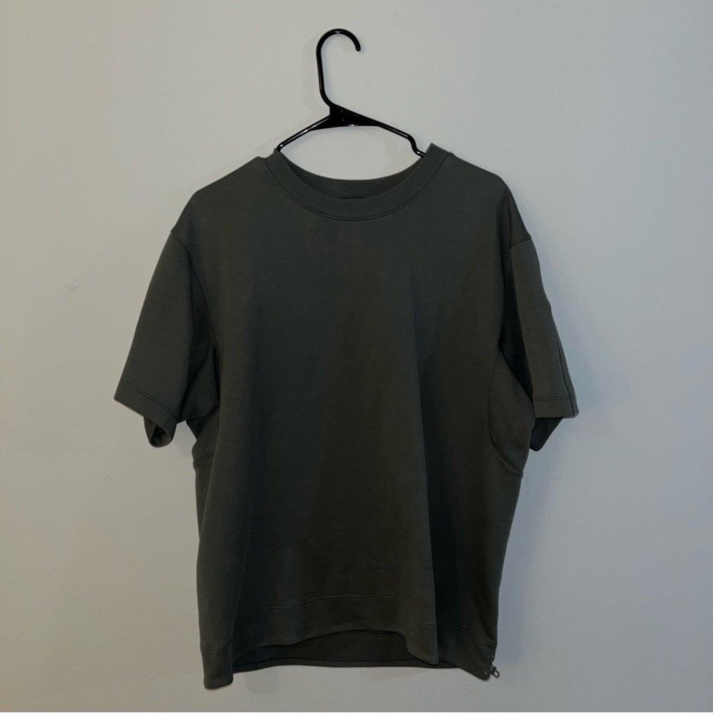 Lululemon | Large | Green | French Terry Oversized Short Sleeve Crew